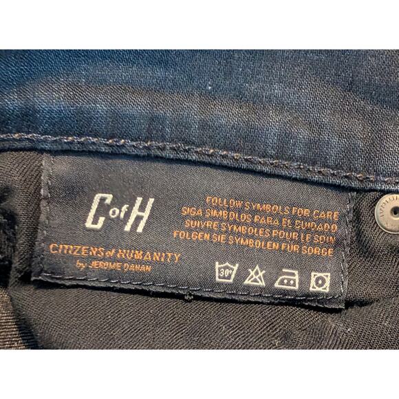 Citizens of Humanity Ava Low Rise Straight Leg Jeans - Dark Wash - Size 28 Y2K - Picture 11 of 16